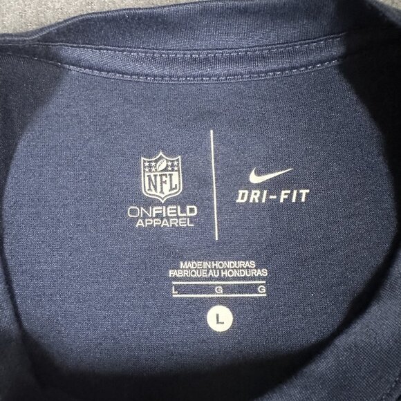 New England Patriots Shirt Mens Large NFL Football Dri-FIT Nike OnField Apparel - Picture 7 of 11